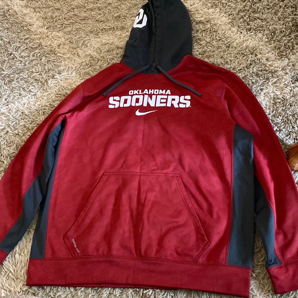 Red and Gray Oklahoma Sooners Hoodie